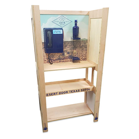 Phone Booth Wood Display