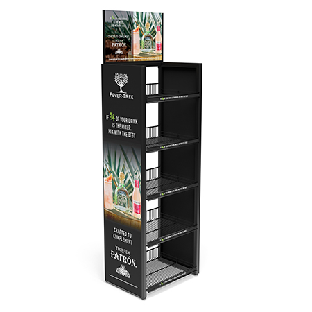 Metal Beverage Display Rack
