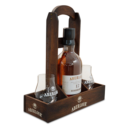 Wooden Bottle Service Tray