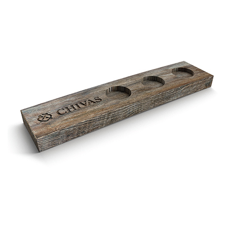 Stained Oak Flight Tray