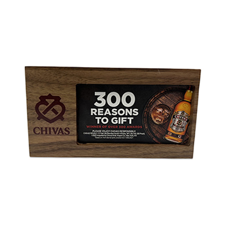Chivas Wood Shelf Talker