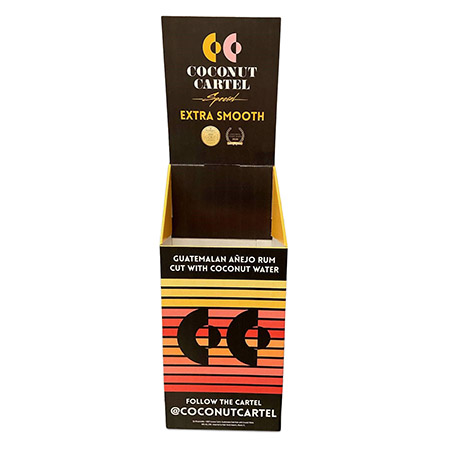 Coconut Cartel Case Bin Display