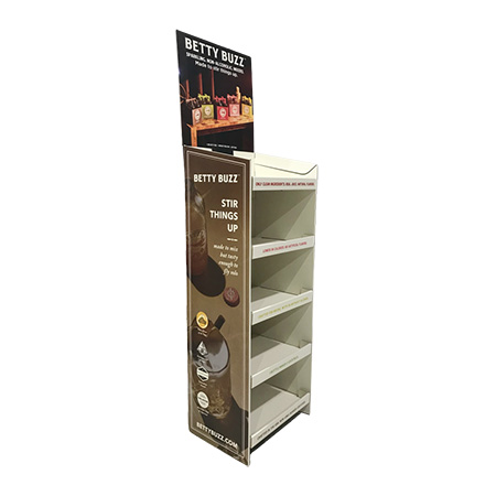 Betty Buzz Custom Corrugated Floor Display