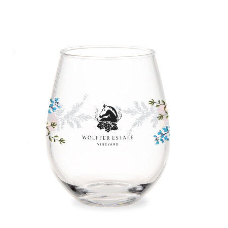 Custom Stemless Wine Glass