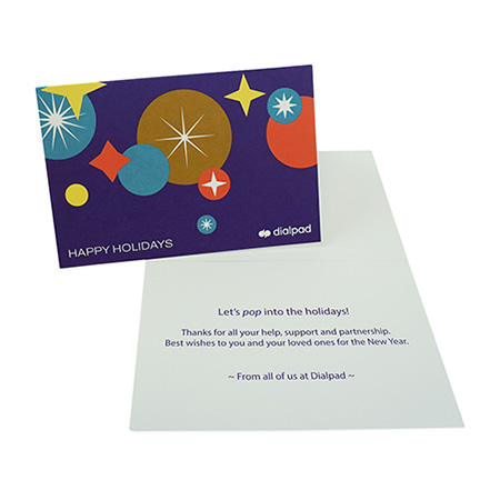Custom Printed Holiday Client Card
