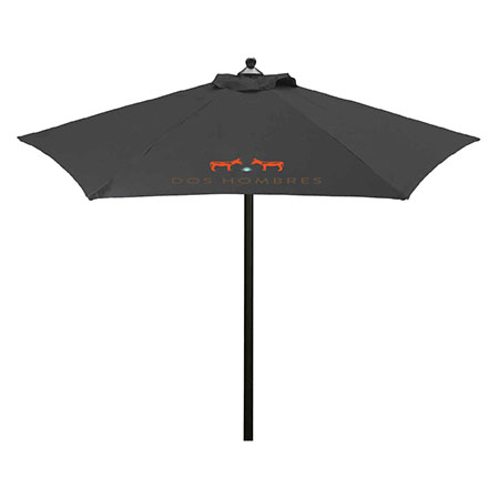Dos Hombres Black Patio Umbrella