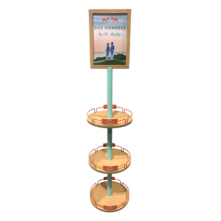 Dos Hombres Wood Shelf Display