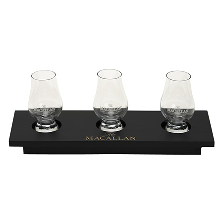 Custom Black Wood Whiskey Flight Trays