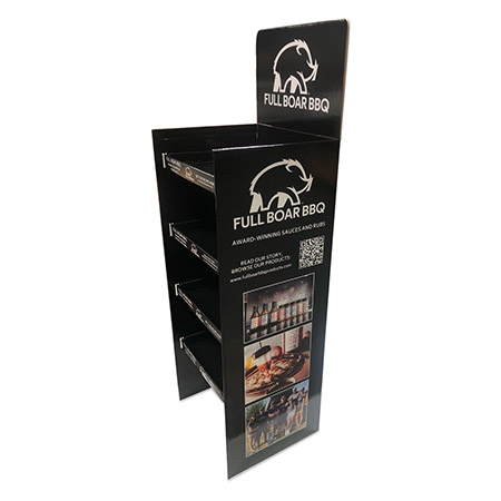 Full Boar BBQ Corrugated Floor Display