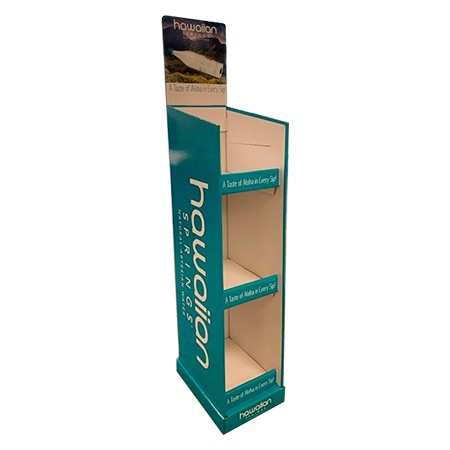 Hawaiian Springs Corrugated Floor Display