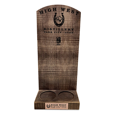 Wood Backdrop Bottle Glorifier