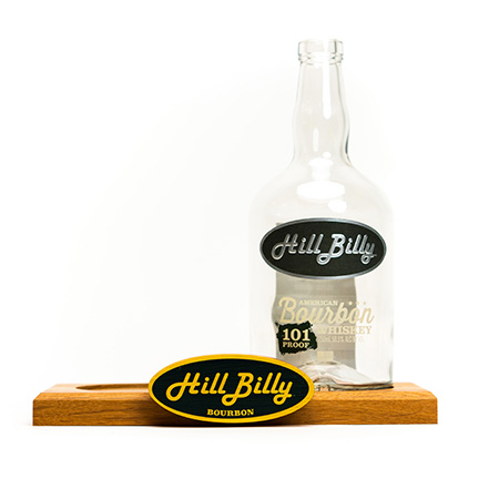 Wood Bottle Display