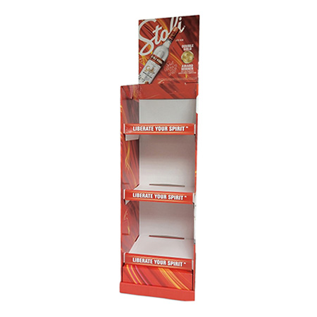 Stoli Corrugated Floor Display