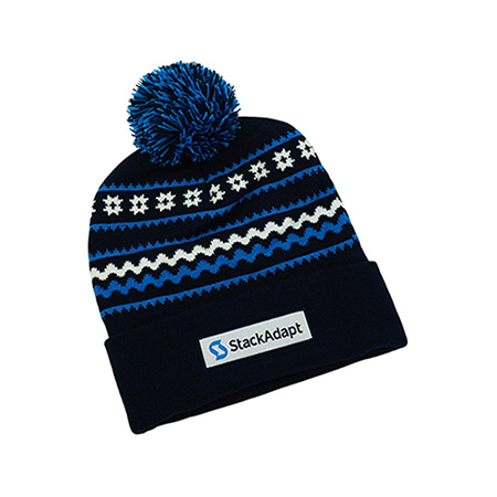 Knitted Beanie with Pom Pom