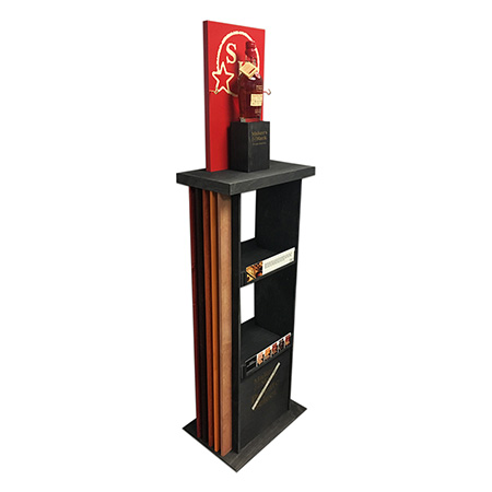 Bottle & Wood Shelf Display