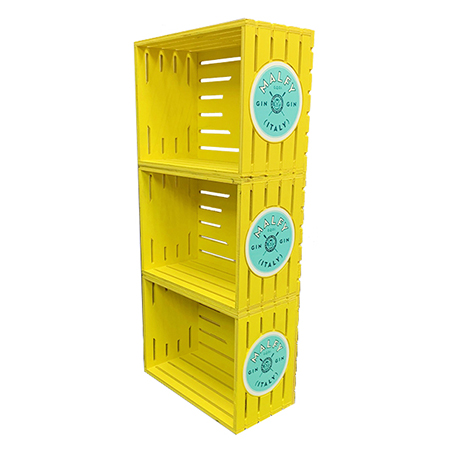Wood Crate Floor Display
