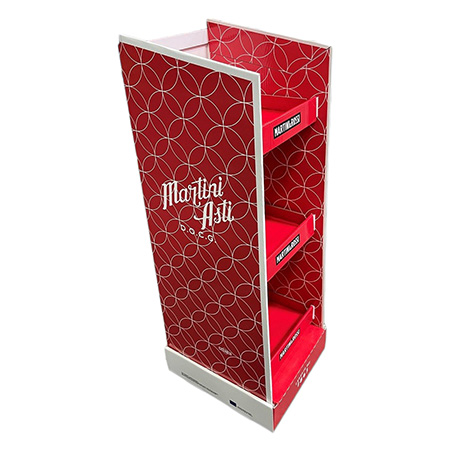 Martini & Rossi Full Color Corrugated Floor Display