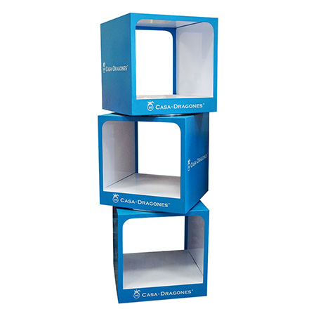 Metal Stacked Floor Display