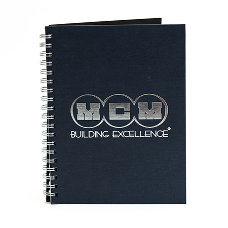 Custom Branded Spiral Notebooks with Foil Print