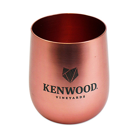 Rose Gold Stemless Wine Glass
