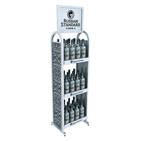 Metal Liquor Rack Display