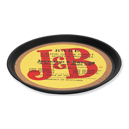 Cork Board Bottom Round Serving Tray