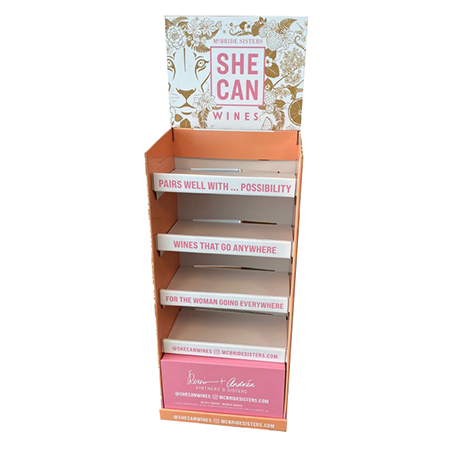 She Can Corrugated Shelf Display