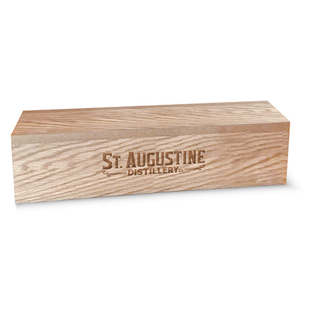 Distillery Wood Bottle Pedestal Display