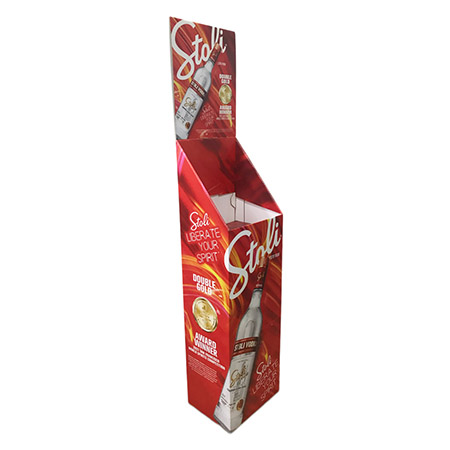 Stoli Corrugated Case Bin Display