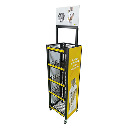 Full Color Metal Shelf Display
