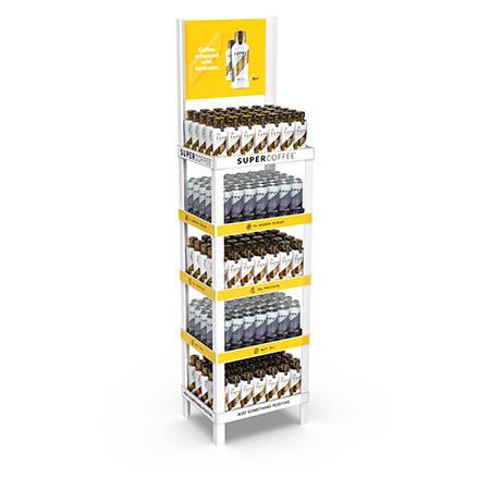 Super Coffee Plastic Display