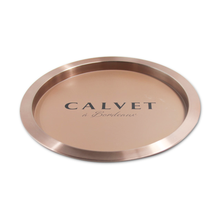 Metal Round Serving Tray