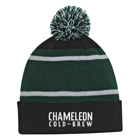 Fitted Beanie with Pompom