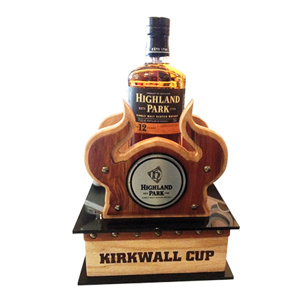 Whiskey Bottle Wood Display