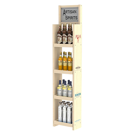 Birch Wood Floor Display