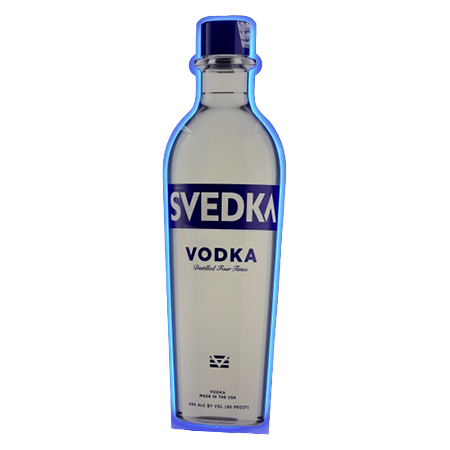 Illuminated Bottle Standee
