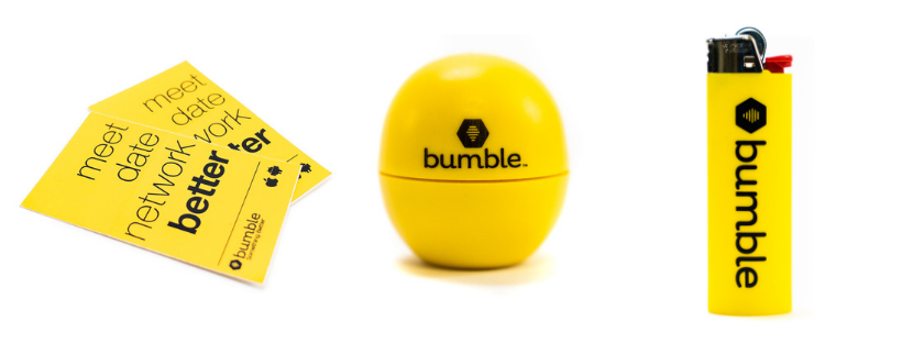 custom stickers, promotional lip balm, promotional lighters